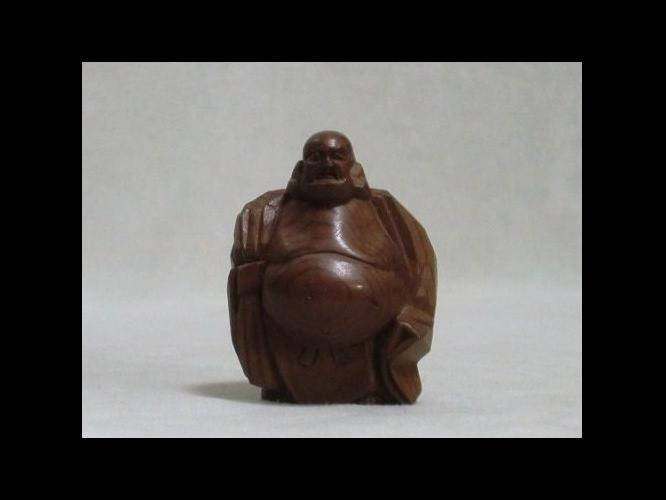 七福神　布袋　一位一刀彫