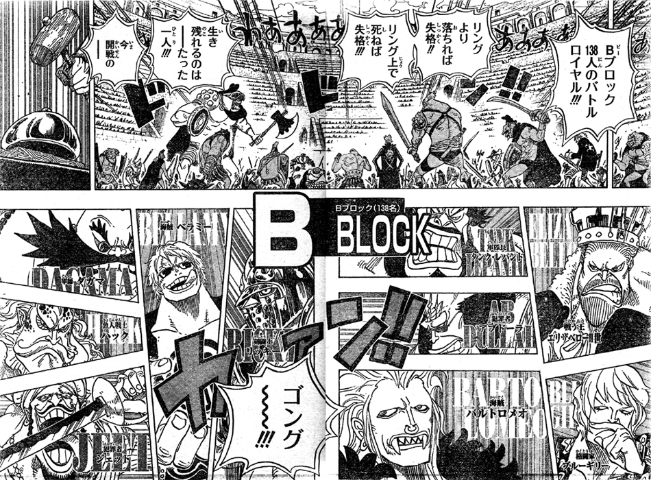 第706話 お前を笑わない ｂブロック開戦 バルトロメオ 成長したベラミー有力か 卑怯なダガマ達の作戦 One Piece ワンピース 道場 アニメ 漫画 まにあ道 趣味と遊びを極めるサイト