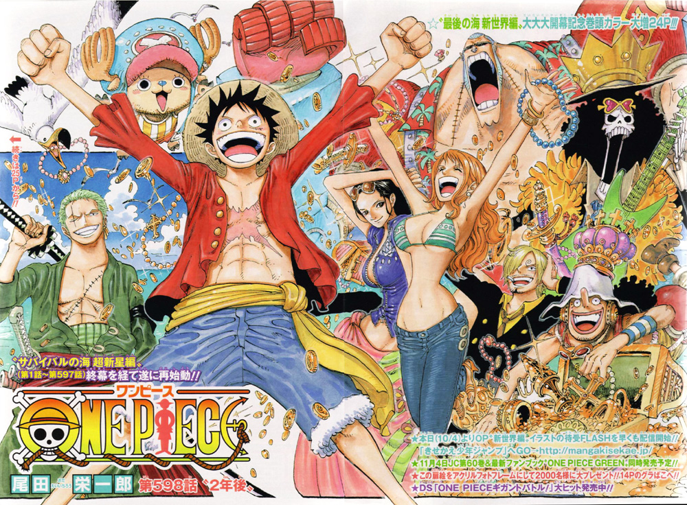 ワンピース巻頭カラーセレクション One Piece ワンピース 道場 アニメ 漫画 まにあ道 趣味と遊びを極めるサイト