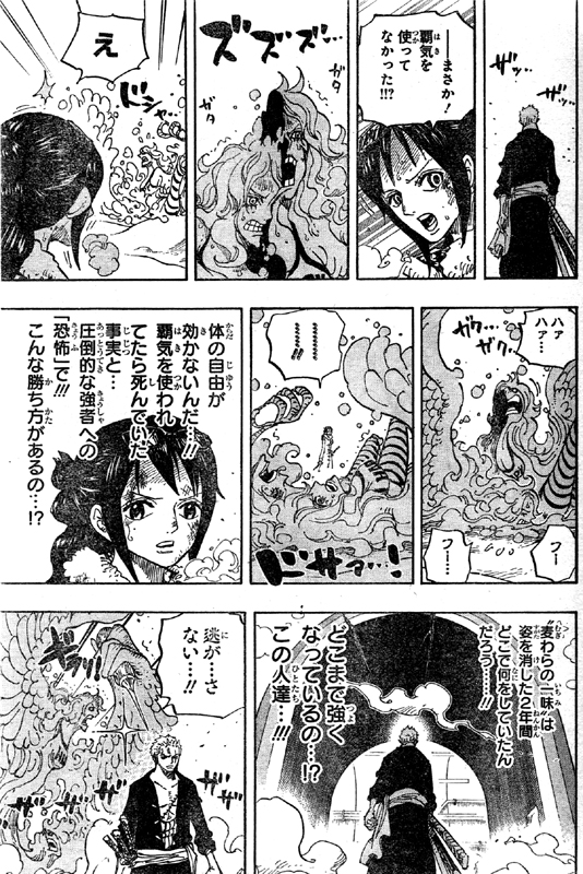 第687話 猛獣 たしぎ対モネ ゾロが自然系モネを真っ二つに斬る 覇気使わず とどめはたしぎ One Piece ワンピース 道場 アニメ 漫画 まにあ道 趣味と遊びを極めるサイト