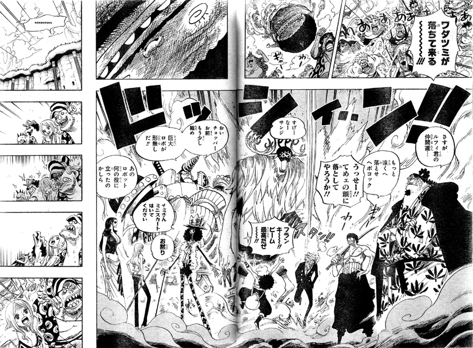 新魚人海賊団幹部に圧勝した麦わらの一味