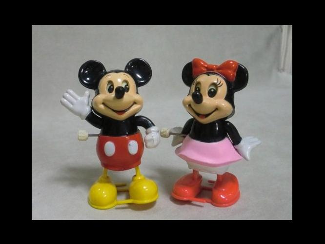 1970-80年代 ディズニー ミッキーマウス＆ミニーマウス トコトコ人形 | アンティーク・骨董・雑貨道場 | ノンセクション | まにあ道